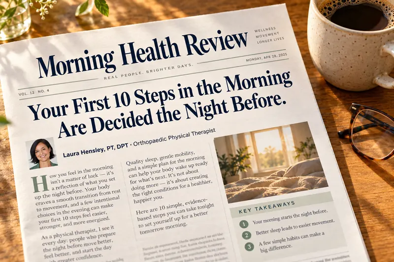 Morning Health Review — Your First 10 Steps in the Morning Are Decided the Night Before